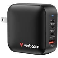 Chargeur Verbatim Mini GaN 100 W 3xUSB-C PD, 1xUSB-A QC 3.0 32231