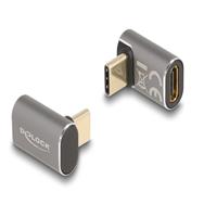 Adaptateur USB Delock - USB-C 24 broches (M) coudé vers USB-C 24 broches (F)