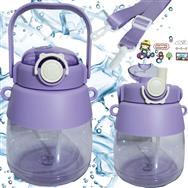 Bouteille d'eau enfant 1 L Extralink avec paille et sangle