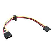 Câble d'alimentation interne en ligne 1x Molex 4 broches / 2x alimentation SATA 0,30 m