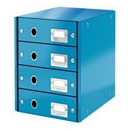 Esselte Leitz 60490036 - Fibreboard - Blue - A4 - 4 drawer(s) - Envelope - Letter - Note - Paper - Picture - 2.49 kg
