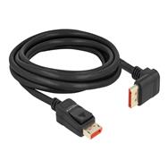 Câble DisplayPort Delock - DisplayPort (M) coudé vers DisplayPort (M) verrouillable