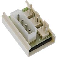 Adaptateur multi-ports d'alimentation pour ventilateur PC en ligne Molex 5,25" vers 2 ventilateurs