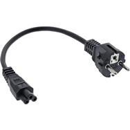Câble d'alimentation InLine Type F pour ordinateur portable, fiche allemande « Mickey Mouse », noir, 0,3 m
