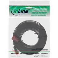 Câble patch plat ultra-fin InLine U/UTP Cat.6 Gigabit compatible noir 1,5 m