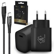 Kit de câbles USB-C vers USB-C Extralink Smart Life avec chargeur PD3.0 18 W