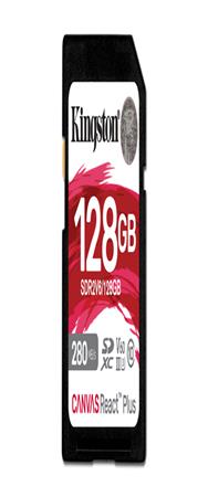 Kingston Canvas React Plus 128GB SDXC UHS-II V90 Minneskort
