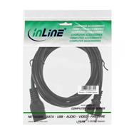 Câble d'alimentation InLine 16A CEE 7/7 droit / IEC320/C19 3m