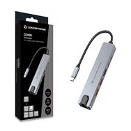 Conceptronic Dock 6-in-1 USB-C->HDMI 2xUSB-A USB-C GbE 140W
