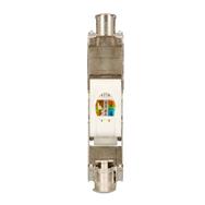 Connexion Keystone coudée RJ45 Extralink CAT6A STP