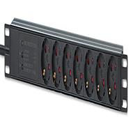 Protection contre les surtensions pour unité de distribution d'alimentation Intellinet 19" 1U à 7 voies, montage en rack, EU