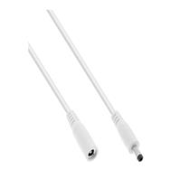Rallonge CC InLine - CC mâle/femelle 4,0 x 1,7 mm - AWG 18 - blanc 0,5 m