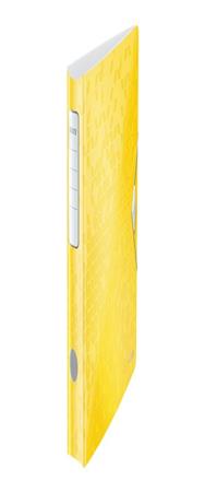 Esselte Leitz Ordner gelb A4 65mm 180° WOW Active m.Gummizugverschluss Polyfoam