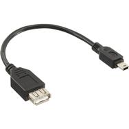 Câble USB 2.0 InLine A femelle / Mini 5 broches mâle 0,2 m
