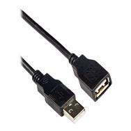 ACT USB 2.0 A male - USB A female black 3,00 m - 3 m - USB A - USB A - USB 2.0 - 0.48 Gbit/s - Black