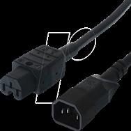 Câble d'alimentation Bachmann - IEC 60320 C14 à IEC 60320 C15