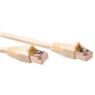 ACT Ivory 7 meter SF/UTP CAT5E patch cable snagless with RJ45 connectors - 7 m - Cat5e - S/FTP (S-STP) - RJ-45 - RJ-45 - Ivory