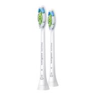 Philips Sonicare W2 Optimal White HX6062/10 2-pack interchangeable sonic toothbrush heads - 2 pc(s) - White - Medium - 2 Series plaque control - 2 Series plaque defense - 3 Series gum health - DiamondClean - DiamondClean... - Regular - Click-on