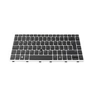 HP BGZPP015WI000G Swiss-French Keyboard: Black/Silver with Backlight