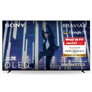 Sony BRAVIA 8 OLED 65 pouces 4K HDR Google Smart TV (2024) | Menu de jeu pour PlayStation 5, IMAX Enhanced, Dolby Vision Atmos, Chromecast, AirPlay, 120 Hz 77XR80, 165,1 cm (65"), 3840 x 2160 pixels, OLED, Smart TV, Wi-Fi, Noir, Argent