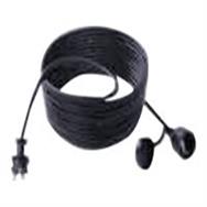 Bachmann 343.173 - 50 m - 1 AC outlet(s) - Black - Neoprene - Rubber - 250 V - 16 A