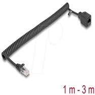Câble Delock 90672, 3 m, Cat5e, U/UTP (UTP), RJ-45, noir
