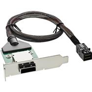 Support adaptateur SAS HD à profil bas InLine ext. SFF-8088 / int. SFF-8643 0,75 m