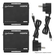 Manhattan 1080p HDMI KVM over IP Extender Set 1 bis zu - Cable/adapter set - Digital/Display/Video