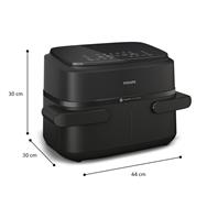 Philips 1000 series NA150/00 fryer Double 7.1 L Hot air Black