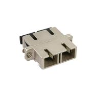 Adaptateur fibre optique métallique en ligne Duplex SC/SC MM