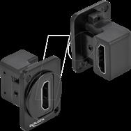 Module Delock type D HDMI-A coudé à 90° femelle vers femelle