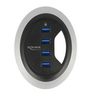 Hub de bureau Delock - Hub - 4 x USB 3.0 SuperSpeed
