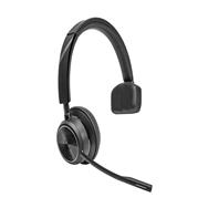 Poly Savi 7410 Office Monaural DECT 1880-1900 MHz Headset - Wireless - Calls/Music - 20 - 20000 Hz - 160 g - Headset - Black