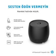 HP Black Bluetooth Speaker 360: Wired & Wireless Mono Portable