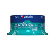 DVD-RW Verbatim 25 x - 4,7 Go (120 min) 4x