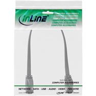 Câble patch plat InLine - U/FTP - Cat.8.1 - TPE sans halogène - gris - 0,3 m