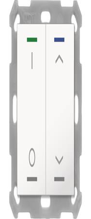 Bouton MDT Light 55 2 voies RGBW blanc pur brillant stores de commutation BE-TAL5502