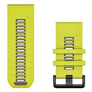 Bracelet silicone Garmin QuickFit Jaune/Graphite