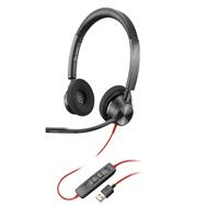 Poly Blackwire 3320 Microsoft Teams Certified USB-A Headset - Wired - Office/Call center - 130 g - Headset - Black