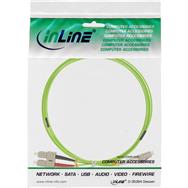 Câble fibre optique duplex en ligne LC/SC 50/125 µm OM5 5 m