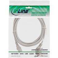 Câble d'alimentation InLine - CEE 7/7 coudé / IEC C13 mâle 3 broches - gris - 3 m