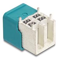 Fiche quadruple coudée Delock HDMTD pour PCB, HDMTD, Bleu, Argent, Coudé, Plastique, Laiton, 100 ?