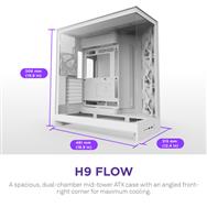 NZXT H9 Flow 2025 All White MidiTower CM-H92FW-01 retail - Mini tower - ATX