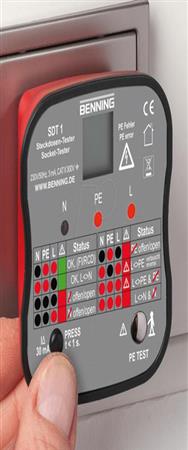 Testeur de prise Benning SDT1 Test RCD 30 mA