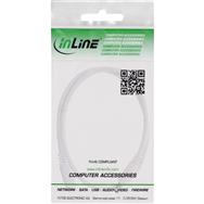 Rallonge CC InLine - CC mâle/femelle 5,5 x 2,5 mm - AWG 18 - blanc 1 m