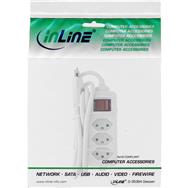 Bloc multiprises InLine SUISSE - 3 prises - avec interrupteur - 1,5 m - blanc
