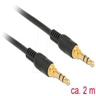 Câble audio Delock - mini-jack stéréo 3,5 mm mâle vers mini-jack stéréo 3,5 mm mâle