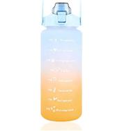 Bouteille d'eau motivante bleu-orange Extralink de 2000 ml