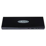 Origin Storage USB-C/A Triple 4K Docking Station - Docking - USB 3.2 Gen 1 (3.1 Gen 1) Type-A + Type-C - 96 W - Black - Any brand - CE - FCC