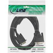 Câble DVI-I InLine - 18+5 M/M - Single Link - 2 noyaux de ferrite - 2 m